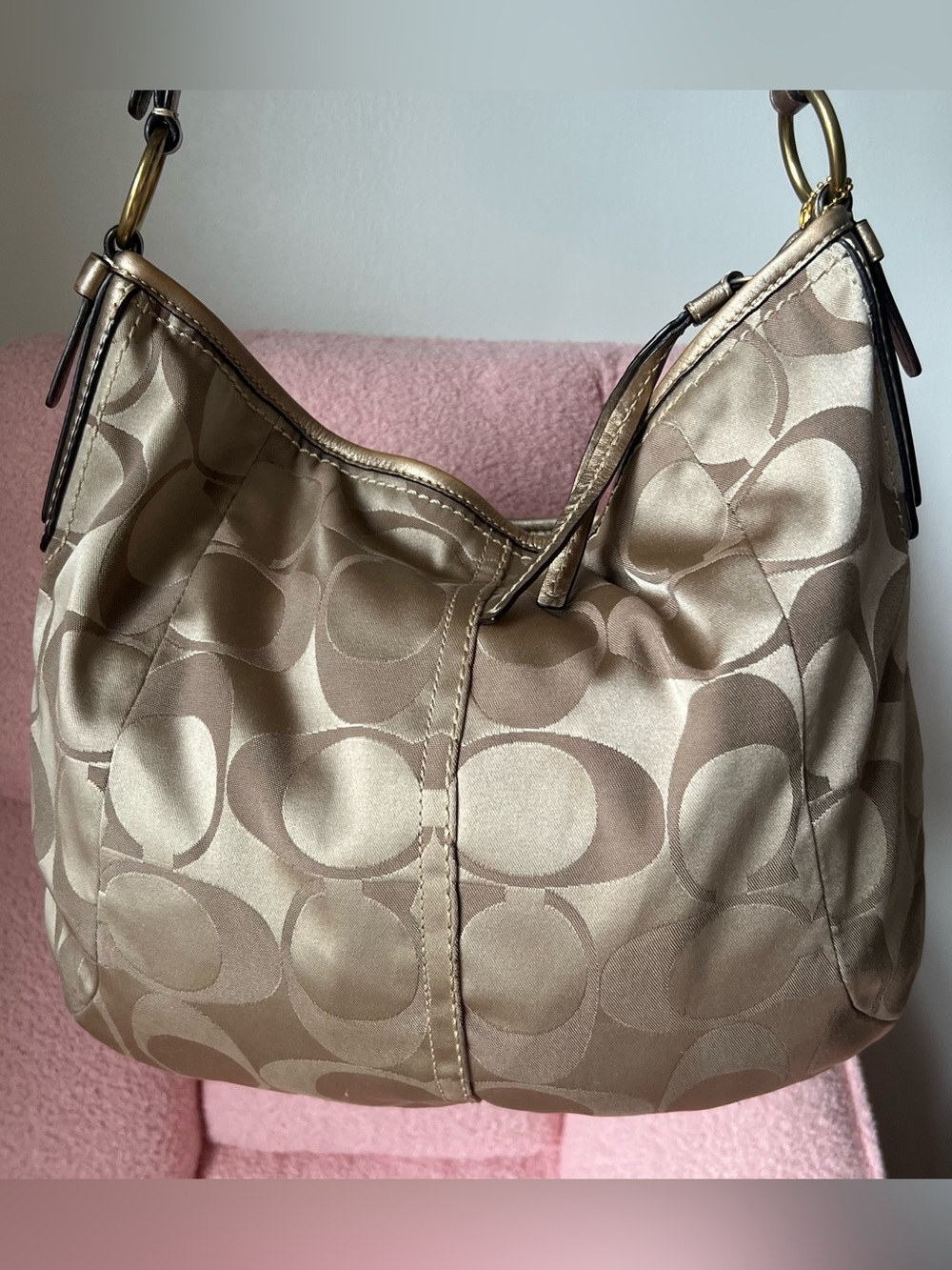 Vintage Coach Large Signature Hobo Bag - Picture 8 of 8